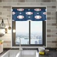 thumbnail image 1 of Coolnut Baseball Pattern Windows Valance Curtains, 54x18in Double Layer Short Blackout Window Topper Treatment for Bathroom,Kitchen,Living Room,Cafe Decor,1 Panel, 1 of 6