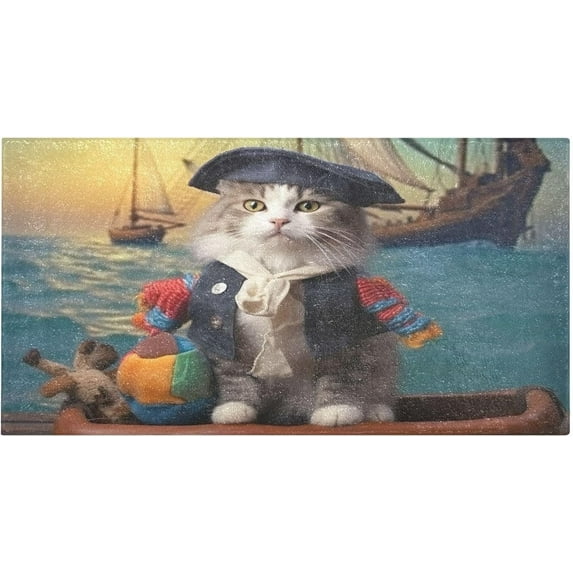 Coolnut Bath Mat, Soft Absorbent Bath Rug, Cute Cat Bath Mats for Bathroom, Living Room Bedroom Home Floor Mat, Bath Mat for Tub Non Slip 20 x 39 Inch Home Decor