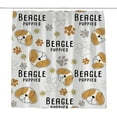 thumbnail image 1 of Coolnut Bath Shower Curtain Liners 72"x72", Beagle Puppies Polyester Waterproof with 12 Curtain Hooks Bathroom Accessories Decoration, 1 of 6