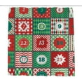 thumbnail image 1 of Coolnut Bath Shower Curtain Liners 72"x72", Christmas Advent Calendar Polyester Waterproof with 12 Curtain Hooks Bathroom Accessories Decoration, 1 of 6