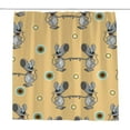 thumbnail image 1 of Coolnut Bath Shower Curtain Liners 72"x72", Funny Mice Polyester Waterproof with 12 Curtain Hooks Bathroom Accessories Decoration, 1 of 6