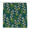 thumbnail image 1 of Coolnut Bath Shower Curtain Liners Beautiful Flowers Decoration 72x72in Polyester Waterproof with 12 Curtain Hooks, 1 of 6