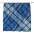 thumbnail image 1 of Coolnut Bath Shower Curtain Liners Blue Traditional Checkered Diagonal Tartan 60x72in Polyester Waterproof with 12 Curtain Hooks Bathroom Accessories Decoration, 1 of 6