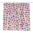 thumbnail image 1 of Coolnut Bath Shower Curtain Liners Colorful Hearts Isolated On White 60x72in Polyester Waterproof with 12 Curtain Hooks, 1 of 6