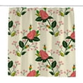thumbnail image 1 of Coolnut Bath Shower Curtain Liners Elegant Floral Background 60x72in Polyester Waterproof with 12 Curtain Hooks Bathroom Accessories Decoration, 1 of 6