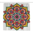 thumbnail image 1 of Coolnut Bath Shower Curtain Liners Mandala with Colorful Tribal Ornament 60x72in Polyester Waterproof with 12 Curtain Hooks, 1 of 6