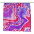 thumbnail image 1 of Coolnut Bath Shower Curtain Liners Marble Oil Painting Streaks 66x72in Polyester Waterproof with 12 Curtain Hooks, 1 of 6