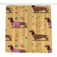 thumbnail image 1 of Coolnut Bath Shower Curtain Liners Pink Dachshund 60x72in Polyester Waterproof with 12 Curtain Hooks Bathroom Accessories Decoration, 1 of 6