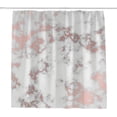 thumbnail image 1 of Coolnut Bath Shower Curtain Liners Rose Gold Marble 60x72in Polyester Waterproof with 12 Curtain Hooks, 1 of 6