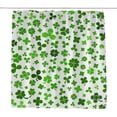 thumbnail image 1 of Coolnut Bath Shower Curtain Liners St. Patrick's Day Green Leaves 66x72in Polyester Waterproof with 12 Curtain Hooks, 1 of 6