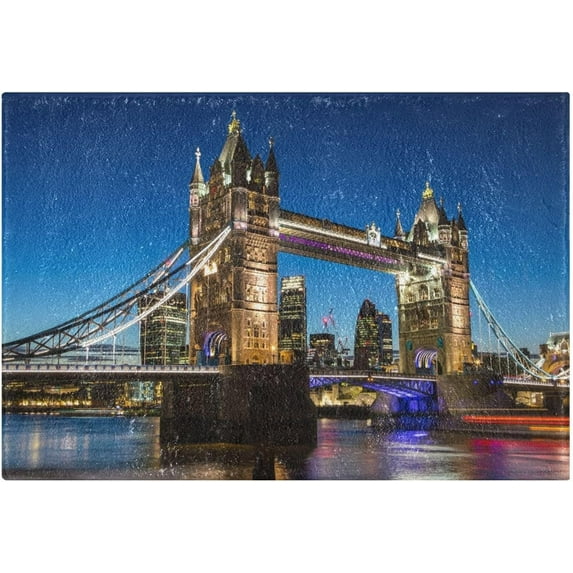 Coolnut Bathroom Rug Mat Tower Bridge in London Bath Mat Super Soft Absorbent Plush Shaggy Bath Rugs Non Slip Quick Dry Bath Carpet for Bathroom Floor Tub Shower, 24x16 Inches Home Decor Gifts