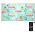 thumbnail image 1 of Coolnut Beach Towels Colorful Flamingo Pineapples Camping Towels Lemon Sand Free Beach Towel, 30"x60" Large Beach Towels Quick Dry Bath Travel Towels Pool Yoga Beach Mat for Men Women, 1 of 6