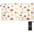 thumbnail image 1 of Coolnut Beach Towels Red Yellow Mushrooms Camping Towels Sand Free Beach Towel, 30"x60" Large Beach Towels Quick Dry Bath Travel Towels Pool Yoga Beach Mat for Men Women, 1 of 6