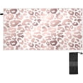 thumbnail image 1 of Coolnut Beach Towels Rose Gold Leopard Camping Towels Animal Sand Free Beach Towel, 30"x60" Large Beach Towels Quick Dry Bath Travel Towels Pool Yoga Beach Mat for Men Women, 1 of 6