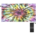 thumbnail image 1 of Coolnut Beach Towels Spiral Tie Dye Camping Towels Swirl Sand Free Beach Towel, 30"x60" Large Beach Towels Quick Dry Bath Travel Towels Pool Yoga Beach Mat for Men Women, 1 of 6