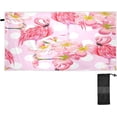 thumbnail image 1 of Coolnut Beach Towels Summer Floral colorful Flamingos Camping Towels Tropical Flowers Sand Free Beach Towel, 30"x60" Large Beach Towels Quick Dry Bath Travel Towels Pool Yoga Beach Mat for Men Women, 1 of 6