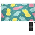 thumbnail image 1 of Coolnut Beach Towels Summer Pineapples Camping Towels Tropical Fruit Sand Free Beach Towel, 30"x60" Large Beach Towels Quick Dry Bath Travel Towels Pool Yoga Beach Mat for Men Women, 1 of 6