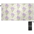 thumbnail image 1 of Coolnut Beach Towels Vintage Lavenders Camping Towels Floral Stamp Plant Sand Free Beach Towel, 30"x60" Large Beach Towels Quick Dry Bath Travel Towels Pool Yoga Beach Mat for Men Women, 1 of 6