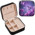 thumbnail image 1 of Coolnut Beautiful Butterfly Travel Jewelry Case,Portable Small Jewelry Box, Necklace Earrings Travel Jewelry PU Leather Box,Christmas Gift for Women Girl Women Gifts, 1 of 7