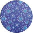 thumbnail image 1 of Coolnut Beautiful Christmas Snowflakes Placemats Set of 1 Non-Slip Heat Resistant Dining Table Place Mats Washable Kitchen PVC Weave Table Mats Home Decor Gifts, 1 of 7