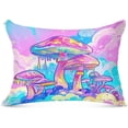 thumbnail image 1 of Coolnut Beautiful Colorful Mushrooms Body Pillow Cover with Zipper, Soft and Cozy Fuzzy Fleece Body Pillow Case Cover 21 x 54 in, Plush Long Body Pillow Pillowcase Home Decor Gifts, 1 of 7