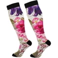 thumbnail image 1 of Coolnut Beautiful Flowers Compression Socks Women Men Knee High Stockings 1Pair for Sports, Running, Travel7 Gift, 1 of 7