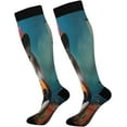 thumbnail image 1 of Coolnut Beautiful Hummingbird Compression Socks Women Men Knee High Stockings for Sports, Running, Travel 1Pair Gift, 1 of 7