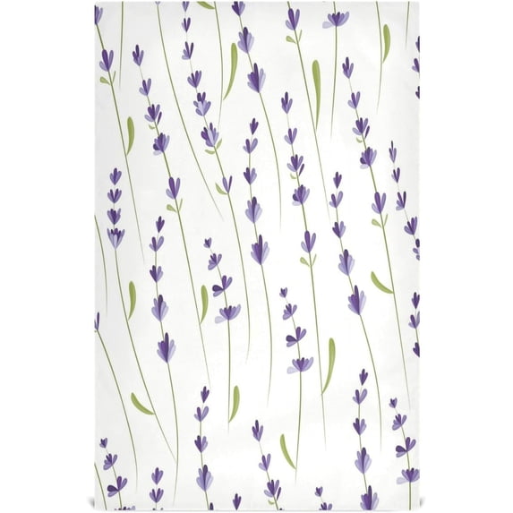 Coolnut Beautiful Lavender Kitchen Dish Towel Set of 1, Super Soft Absorbent Cleaning Cloth, Reusable Quick Drying Kitchen Towel for Home, Kitchen Washcloth Gift