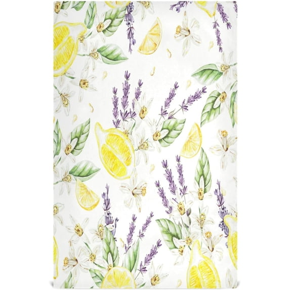 Coolnut Beautiful Lavender Kitchen Dish Towel Set of 1, Super Soft Absorbent Cleaning Cloth, Reusable Quick Drying Kitchen Towel for Home, Kitchen Washcloth Gift