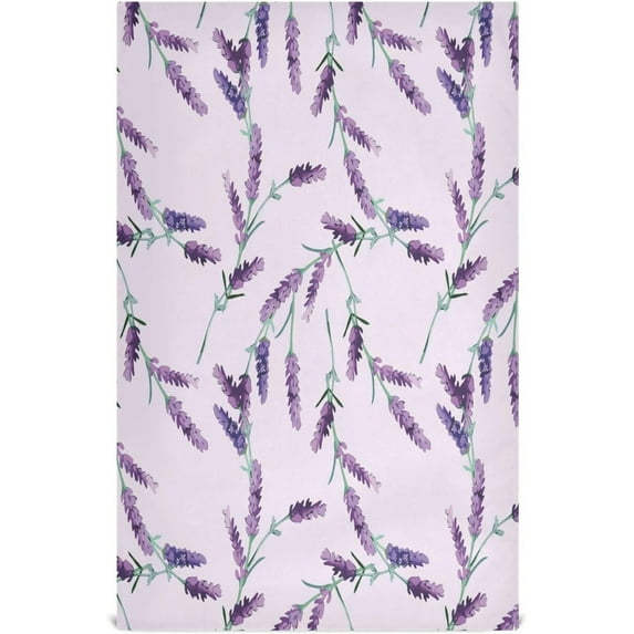 Coolnut Beautiful Lavender Kitchen Dish Towel Set of 4, Super Soft Absorbent Cleaning Cloth, Reusable Quick Drying Kitchen Towel for Home, Kitchen Washcloth Gift