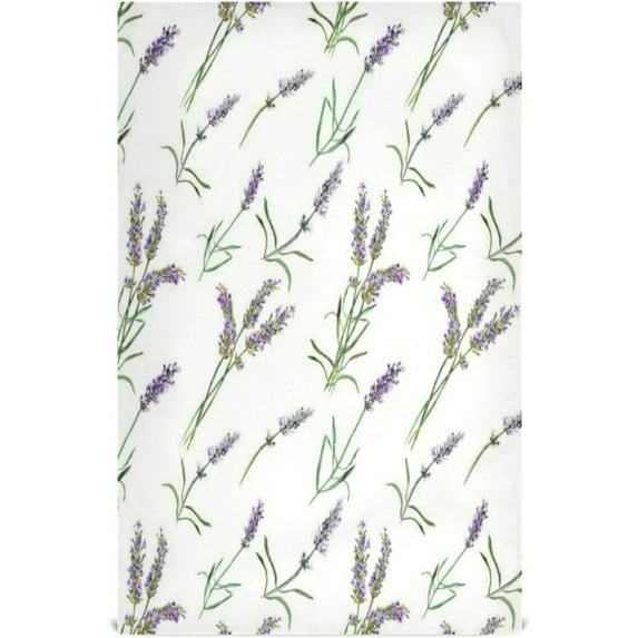 Coolnut Beautiful Lavender Kitchen Dish Towel Set of 4, Super Soft Absorbent Cleaning Cloth, Reusable Quick Drying Kitchen Towel for Home, Kitchen Washcloth Gift