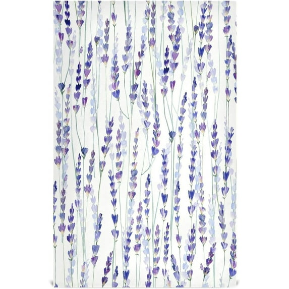 Coolnut Beautiful Lavender Kitchen Dish Towel Set of 6, Super Soft Absorbent Cleaning Cloth, Reusable Quick Drying Kitchen Towel for Home, Kitchen Washcloth Gift