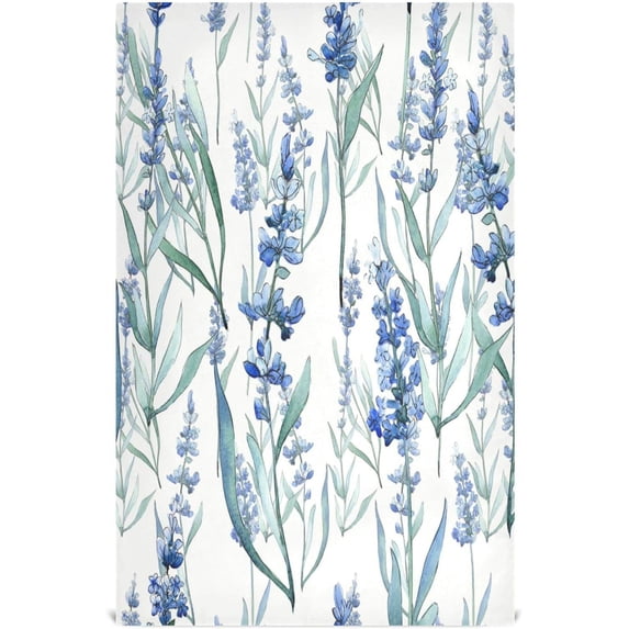 Coolnut Beautiful Lavender Kitchen Dish Towel Set of 6, Super Soft Absorbent Cleaning Cloth, Reusable Quick Drying Kitchen Towel for Home, Kitchen Washcloth Gift