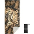 thumbnail image 1 of Coolnut Beautiful Leopard Beach Towel Soft Absorbent Quick Dry Sand Free Lightweight Polyester Camping Towels for Beach Travel Swim 30x60 in Wash cloth, 1 of 7