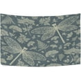 thumbnail image 1 of Coolnut Beautiful Retro Dragonfly Tapestry Aesthetic Tapestry Wall Hanging 60" x 51" Inches Home Decor Gifts, 1 of 6