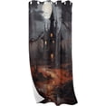 thumbnail image 1 of Coolnut Blackout Curtain Black Out Window Cover for Bedroom Living Room 84 inches Length Bathroom Window Curtain Grommet Window Curtains Privacy Protect Room Darkening Single Panel Curtain, 1 of 7