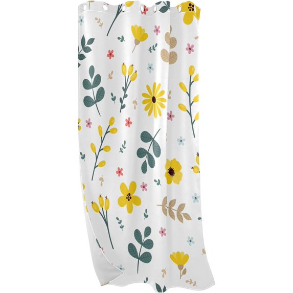 Coolnut Blackout Curtains for Bedroom Window Curtains for Bedroom 84 inches Length Flowers and Branches Floor to Ceiling Curtains Sheer Curtains