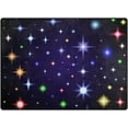 thumbnail image 1 of Coolnut Bright Space Stars Lightweight Carpet Mats, 5'3" x 4' Area Soft Rugs, Floor Mat Rug Home Decoration for Kids Room Living Room, 63"x 48", 1 of 6