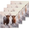 thumbnail image 1 of Coolnut Brown Highland Cows Washcloths, Soft and Absorbent Cotton Towel, 4 Pack 12 X 12 Inches Premium Quick Dry Face Towel Wash cloth, 1 of 7
