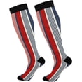 thumbnail image 1 of Coolnut Buffalo Plaid Compression Socks, 1 Pack Women Men Long Stocking (20-30mmHg) Travel Knee High Stockings for Athletic Sports,Running,Cycling,Nursing, 1 of 6