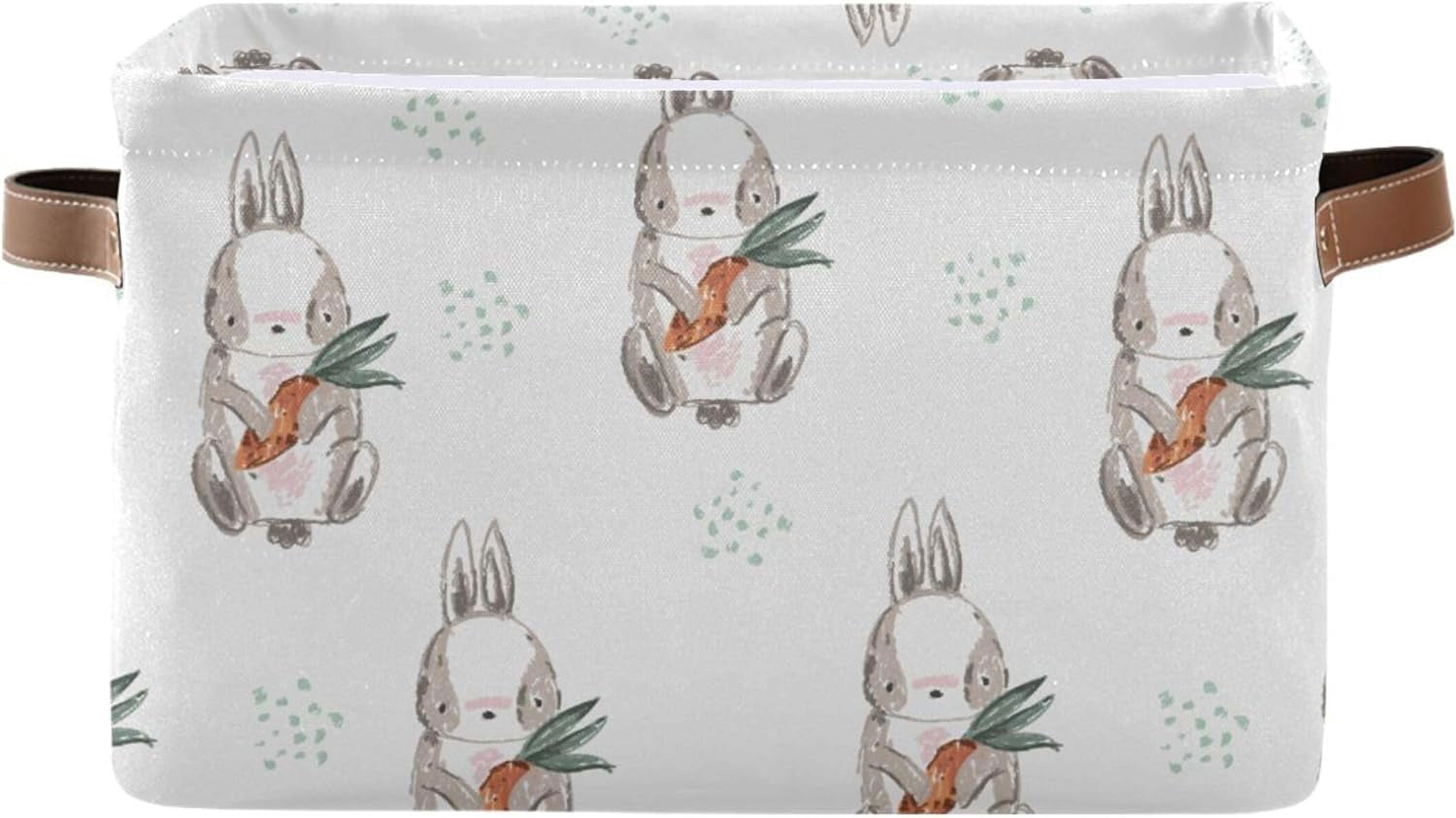 Coolnut Bunnies with Carrots Storage Cubes Organizer with Handles ...
