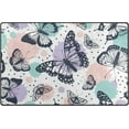 thumbnail image 1 of Coolnut Butterflies Pattern Area Rug Pad - 31 x 20 inch - 100% Light Weight Polyester Fabric for Living - Bedroom, 1 of 6