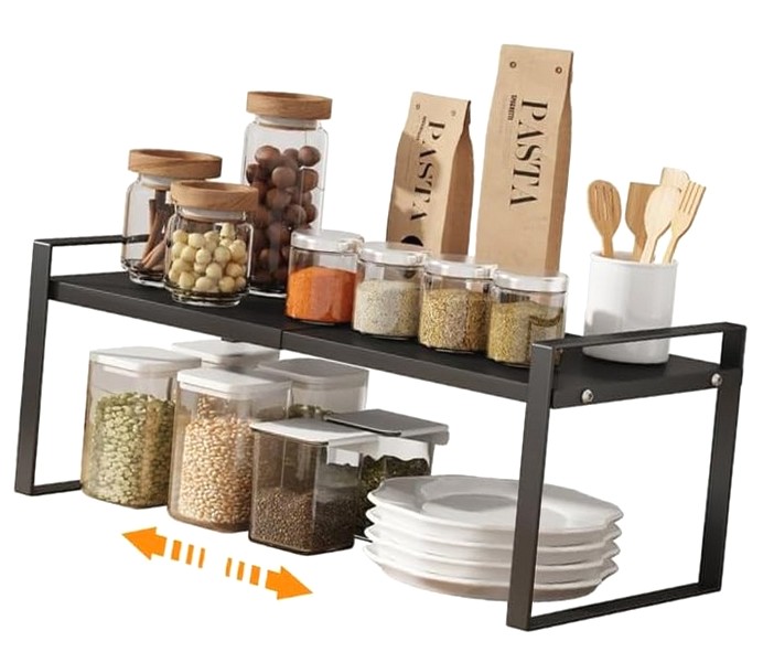 Under Riser Storage Coolnut Cabinet Expandable Cupboard Under Sink Countertop Organizer ...