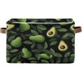 thumbnail image 1 of Coolnut Cartoon Avocado Foldable Storage Basket for Shelves, Collapsible Sturdy Storage Bin with Handles, Canvas Storage Cube for Organizing Closet 1PC Home Decor, 1 of 7