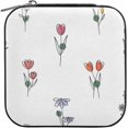 thumbnail image 1 of Coolnut Cartoon Flowers Jewelry Box for Women Girls PU Leather Jewelry Organizer Portable Travel Jewelry Case for Small Ring Earring Necklace Women Gifts, 1 of 7