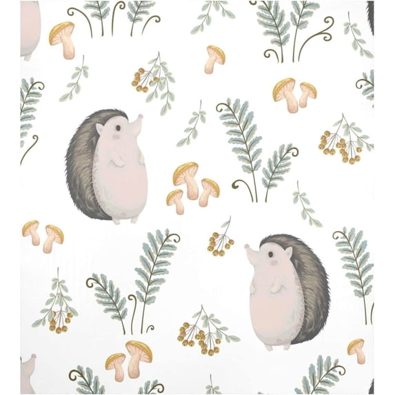 Coolnut Cartoon Hedgehog Mushroom Dishwasher Magnet Cover,Reusable Fridge Panel Decal with Magnetic Stickers for Kitchen Appliance Home Decor, 23"x 26"