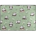 thumbnail image 1 of Coolnut Cartoon Panda and Flower Area Rug, 4'x5' Pet & Child Friendly Carpet for Living Room Bedroom Dining Room,Indoor Outdoor Soft Rug Washable Non Slip Comfortable Area Rug, 1 of 6