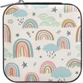 thumbnail image 1 of Coolnut Cartoon Rainbow Cloud Jewelry Box for Women Girls PU Leather Jewelry Organizer Portable Travel Jewelry Case for Small Ring Earring Necklace Women Gifts, 1 of 7