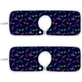 thumbnail image 1 of Coolnut Cat Eyes Halloween Sink Splash Guard for Faucet 2 Packs Faucet Absorbent Mats, Candy Witch Hat Faucet Handle Drip Catcher Quickly Drying Mat for Kitchen Counter Bathroom, 23.6"x5.5", 1 of 7