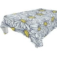 thumbnail image 1 of Coolnut Chamomiles Pattern Fabric Rectangle Tablecloth - Waterproof and Wrinkle-Resistant Table Cloth 60x108 Inch Table Cover for Indoor & Outdoor Dining House Decor, 1 of 7